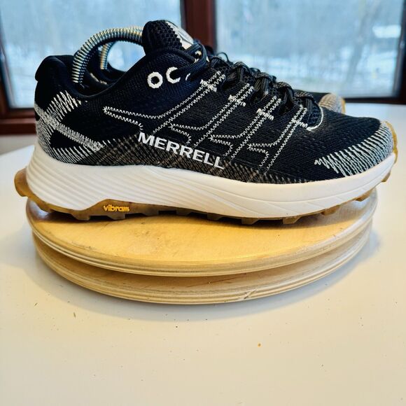 Merrell Womens Moab Flight Black Hiking Shoes Sneakers Size 5.5 - Picture 5 of 8